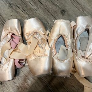 worn pointe shoes for crafts